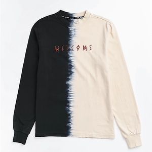 Welcome Chimera Black & Bone Dip Dye Long Sleeve T-Shirt